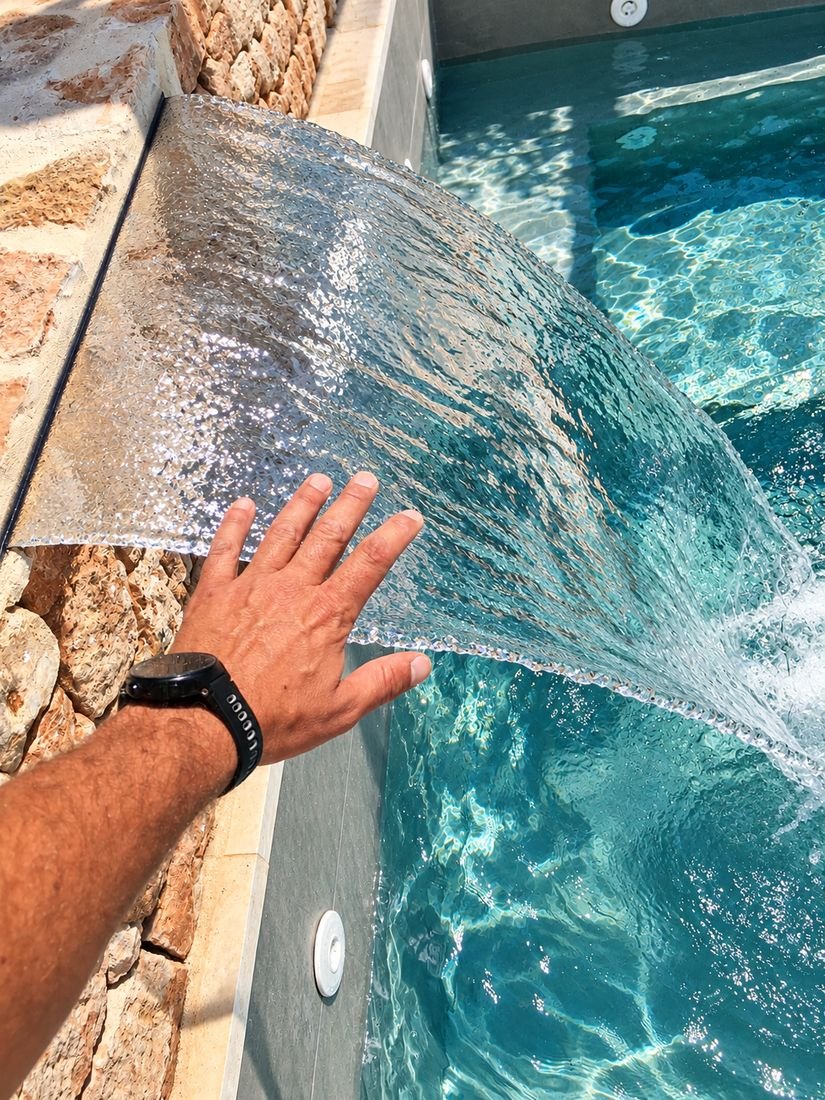 Testing the pool waterfall